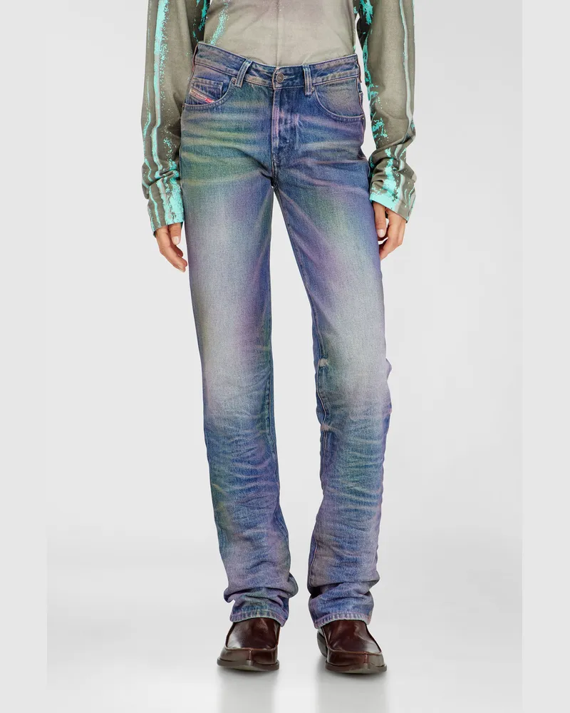 Diesel Regular Jeans Regular Waist D-Lie,, Knopfverschluss Bunt