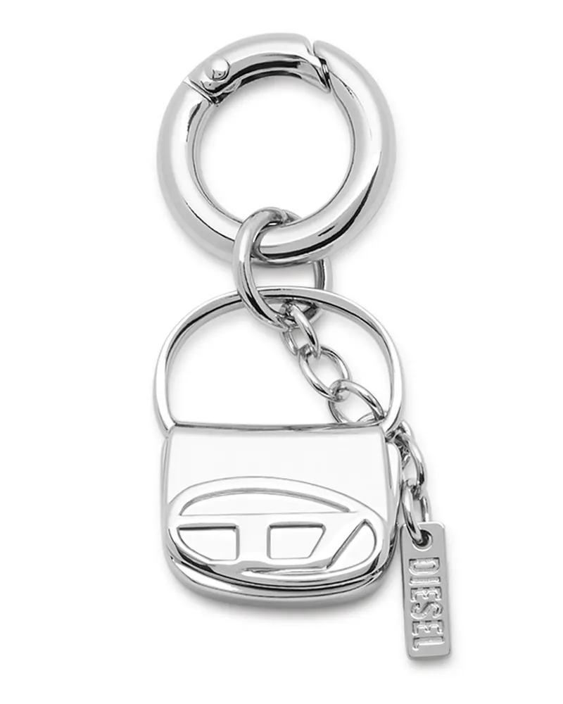 Diesel Metallanhänger mit Mini-1DR-Anhänger - Charms und Schlüsselanhänger - Damen - Silber Silber