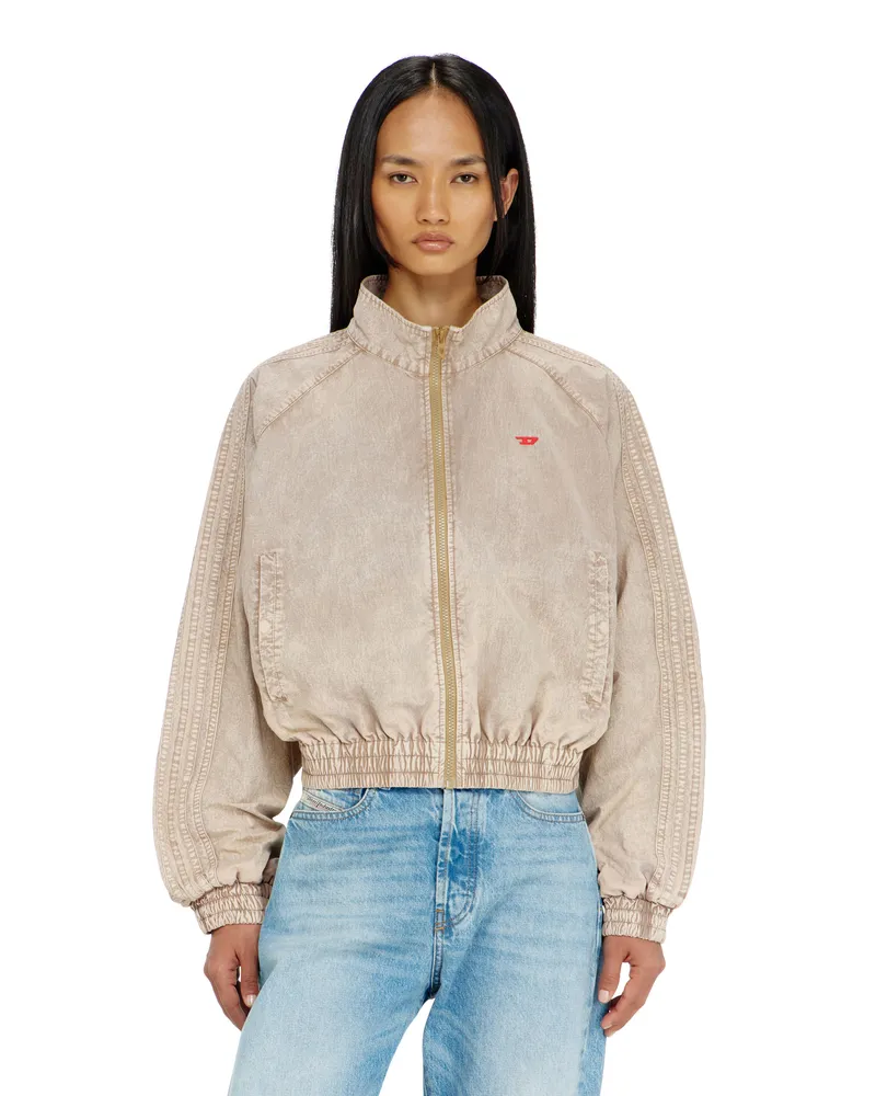 Diesel Windjacke aus behandeltem Taslan - Jacken - Damen - Beige Beige