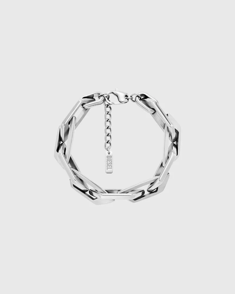 Diesel Kettenarmband aus Edelstahl - Armbänder - Unisex - Silber Silber