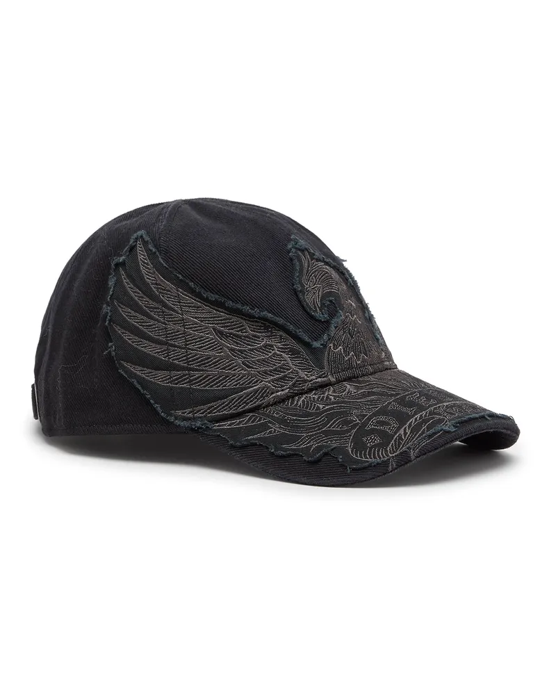Diesel Baseballkappe mit Phoenix-Stickerei - Hüte - Herren - Schwarz Schwarz