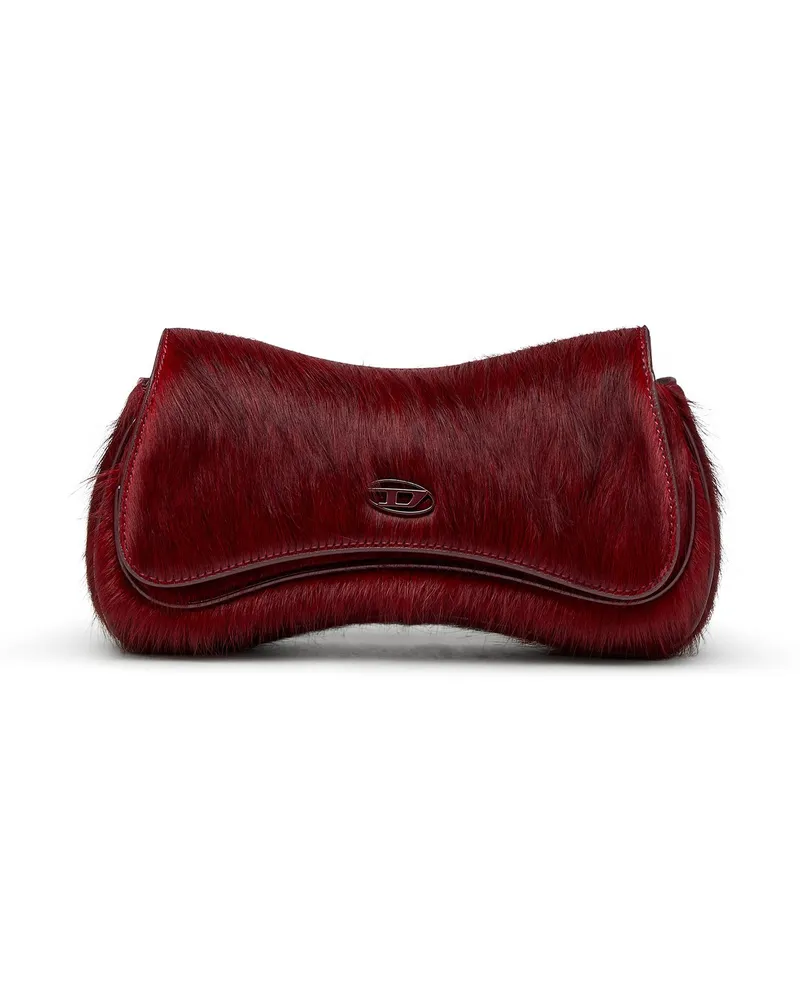 Diesel Clutch aus farbigem, haarigem Leder - Abendtaschen - Damen - Rot Rot