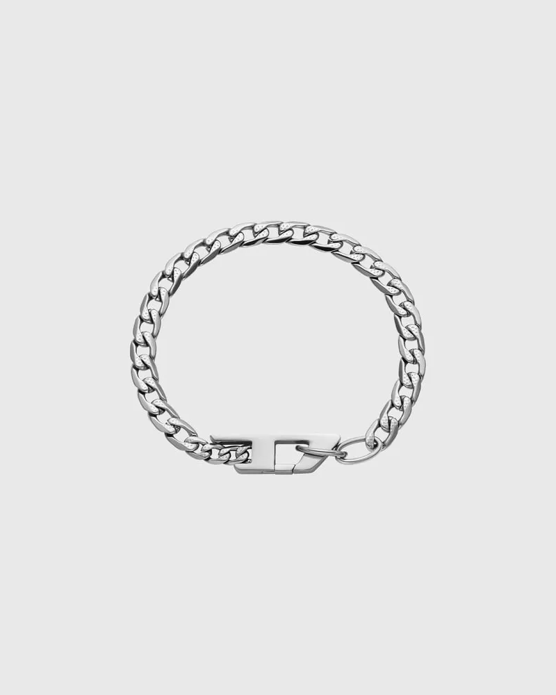 Diesel Kettenarmband aus Edelstahl - Armbänder - Unisex - Silber Silber