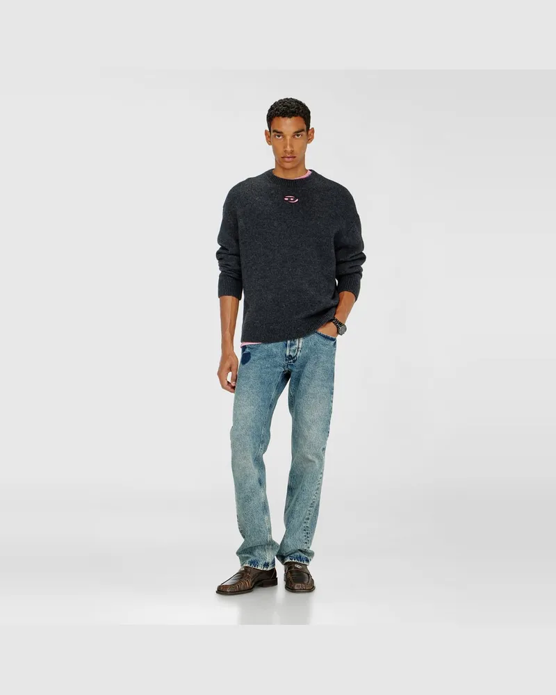 Diesel Pullover aus Woll- und Alpakamischung - Strickwaren - Herren - Schwarz Schwarz