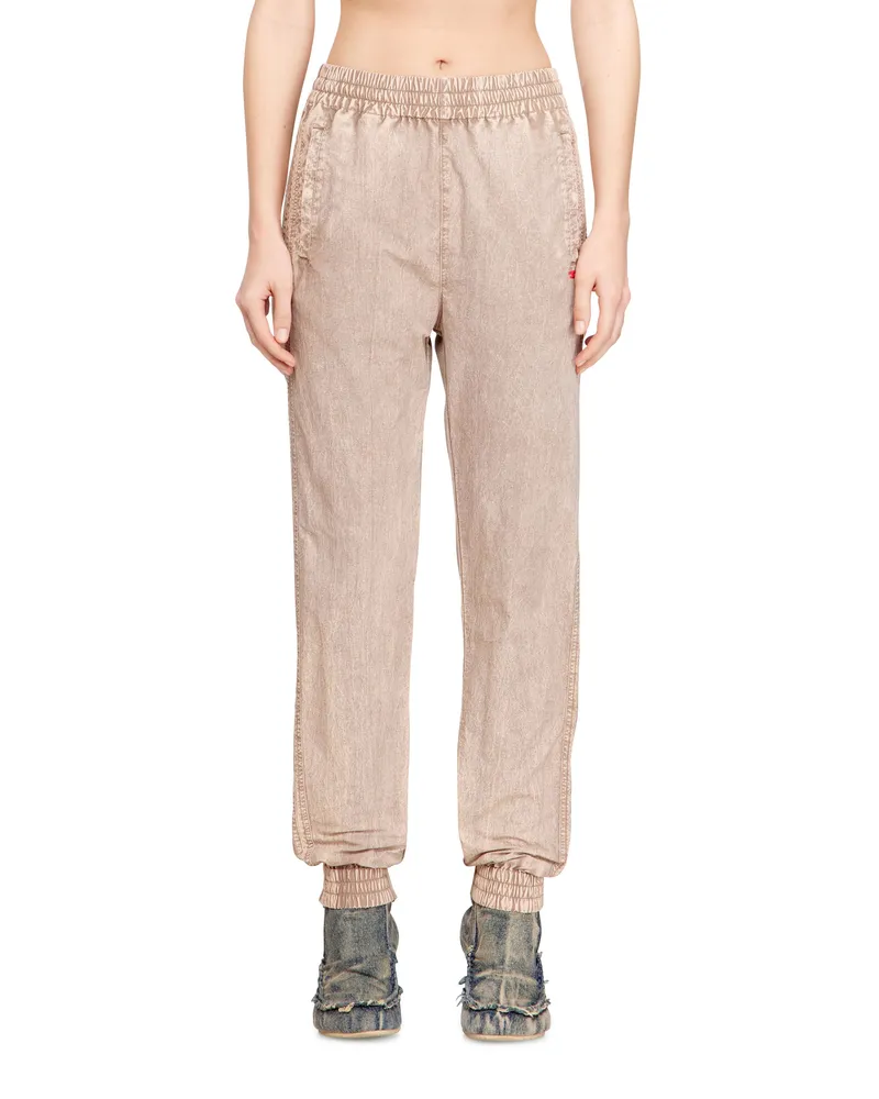 Diesel Trainingshosen aus behandeltem Taslan - Hosen - Damen - Beige Beige