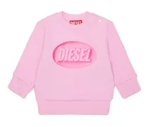 Baumwoll-Sweatshirt mit Logo-Print - Sweatshirts - Unisex - Rosa