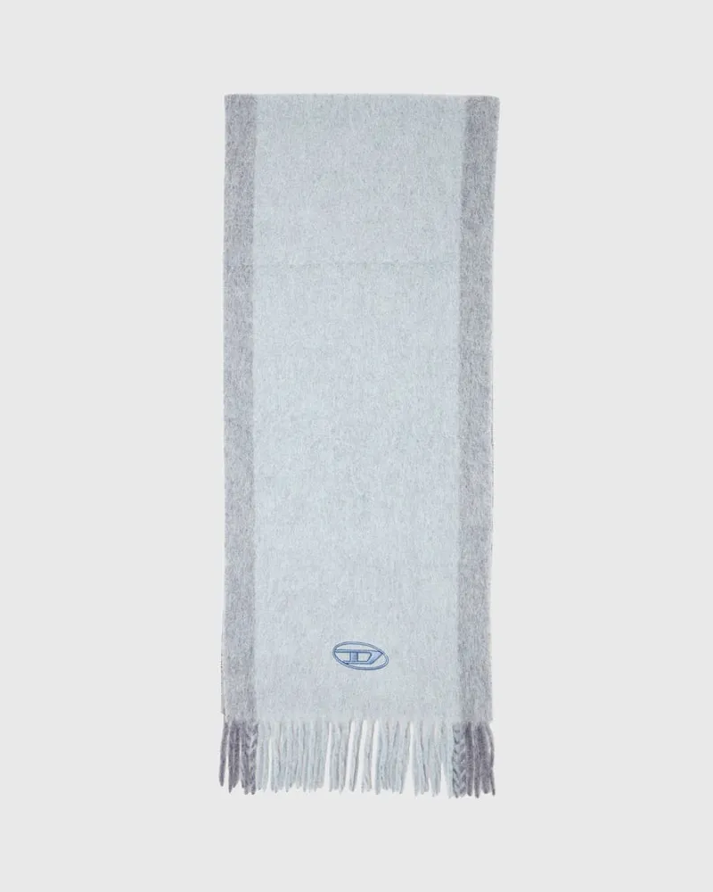Diesel Schal aus Wollmischung mit kontrastierenden Streifen - Schals - Herren - Blau Blau