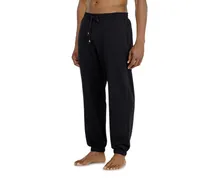 Sweathose aus aufgerauter Baumwollmischung - Hosen - Herren - Schwarz