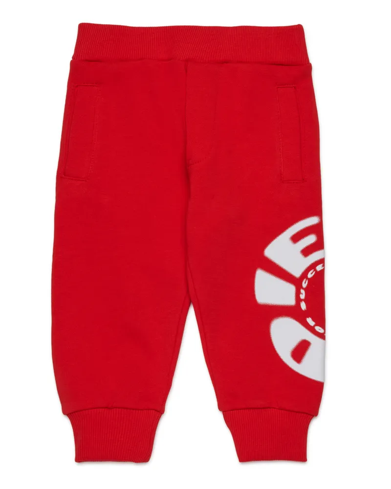 Diesel Baumwollhosen mit aufgedrucktem Logo - Hosen - Herren - Rot Rot