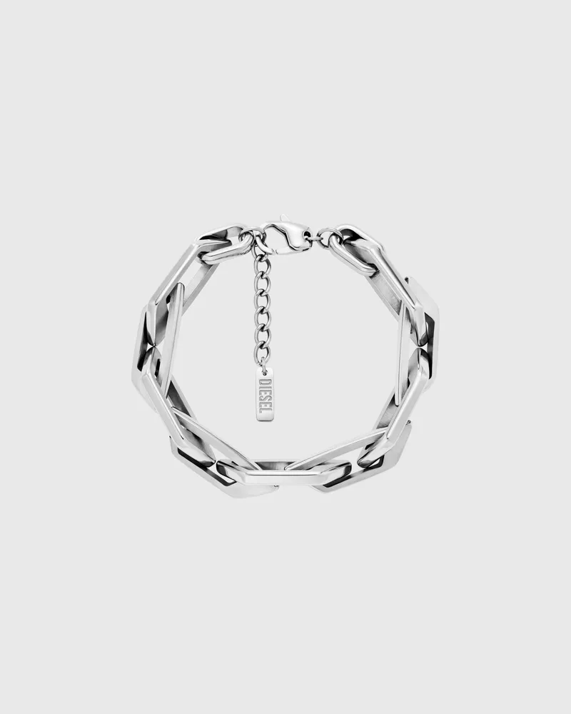 Diesel Kettenarmband aus Edelstahl - Armbänder - Unisex - Silber Silber