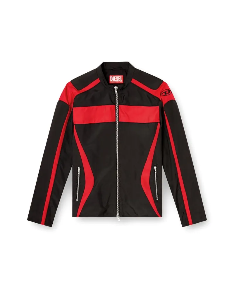 Diesel Bikerjacke im Colourblock-Design aus Canvas - Jacken - Herren - Bunt Bunt