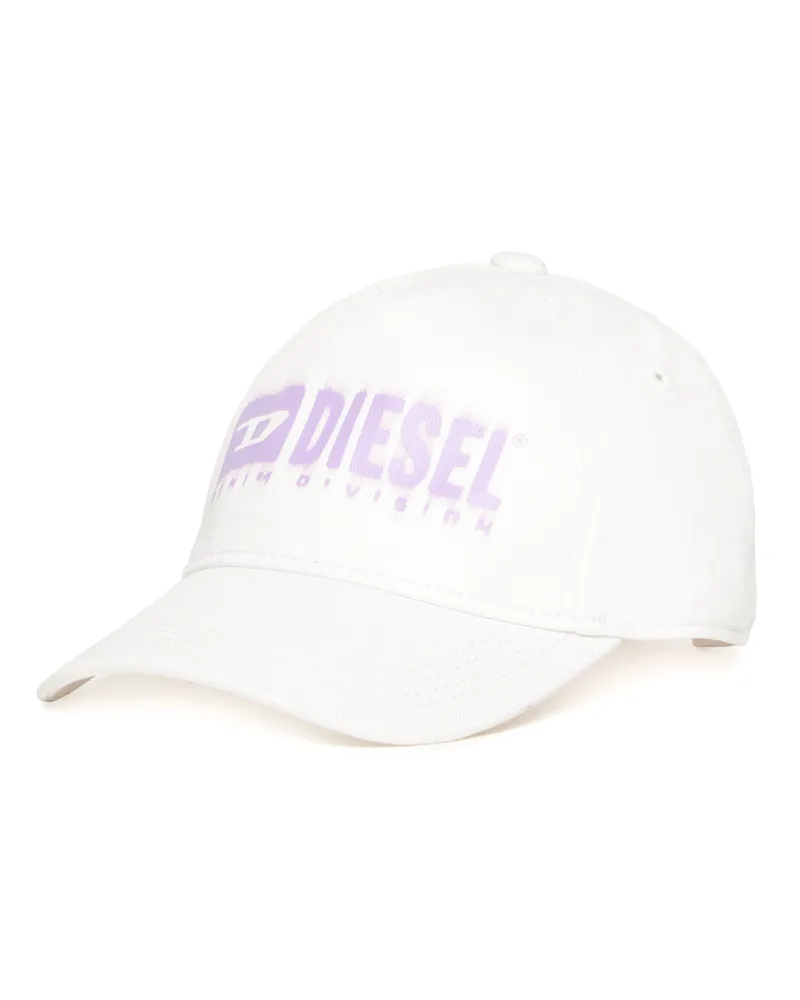Diesel Basecap aus Denim mit Dégradé-Logo - Weitere Accessoires - Unisex - Weiss Weiss
