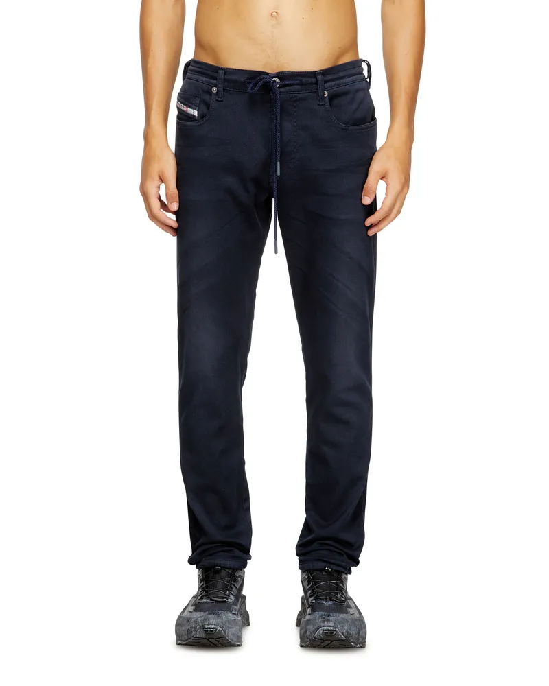 Diesel Slim Regular Waist 2062 D-Strukt Joggjeans, Farbig, Reißverschluss Blau