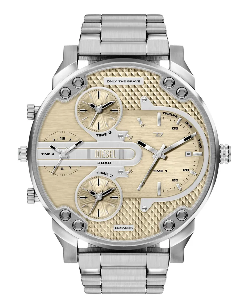 Diesel Mr. Daddy Slim Edelstahluhr - Uhren - Herren - Silber Silber