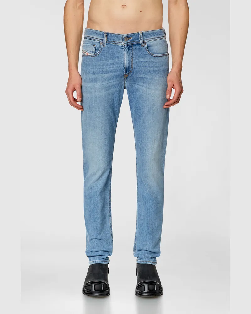 Diesel Skinny Jeans Low Waist 1979 Sleenker, Hellblau, Reißverschluss Blau