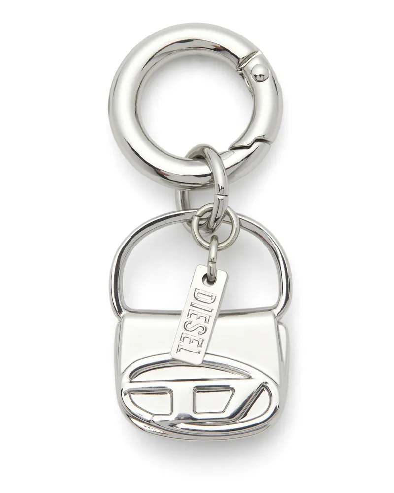 Diesel Metallanhänger mit Mini-1DR-Anhänger - Charms und Schlüsselanhänger - Damen - Silber Silber
