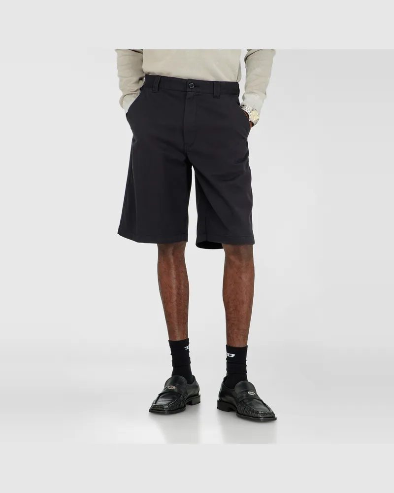 Diesel Baumwollshorts mit Stonewash-Behandlung - Kurze Hosen - Herren - Schwarz Schwarz