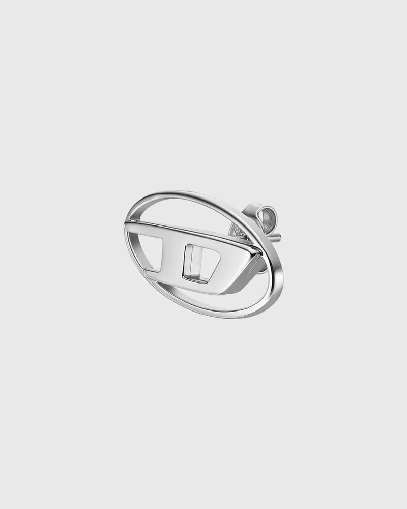 Diesel Ohrstecker aus Edelstahl - Ohrringe - Unisex - Silber Silber