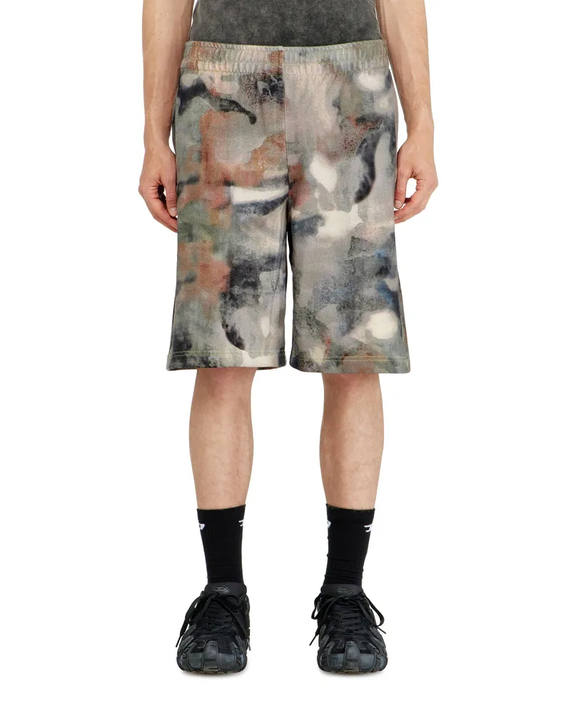 Diesel Sweatshorts mit digitalem Camouflage-Print - Kurze Hosen - Herren - Bunt Bunt