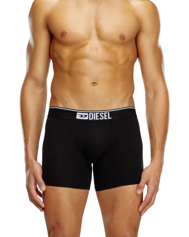 Diesel Einfarbige, lange Retropants im Dreierpack - Boxershorts - Herren - Bunt Bunt