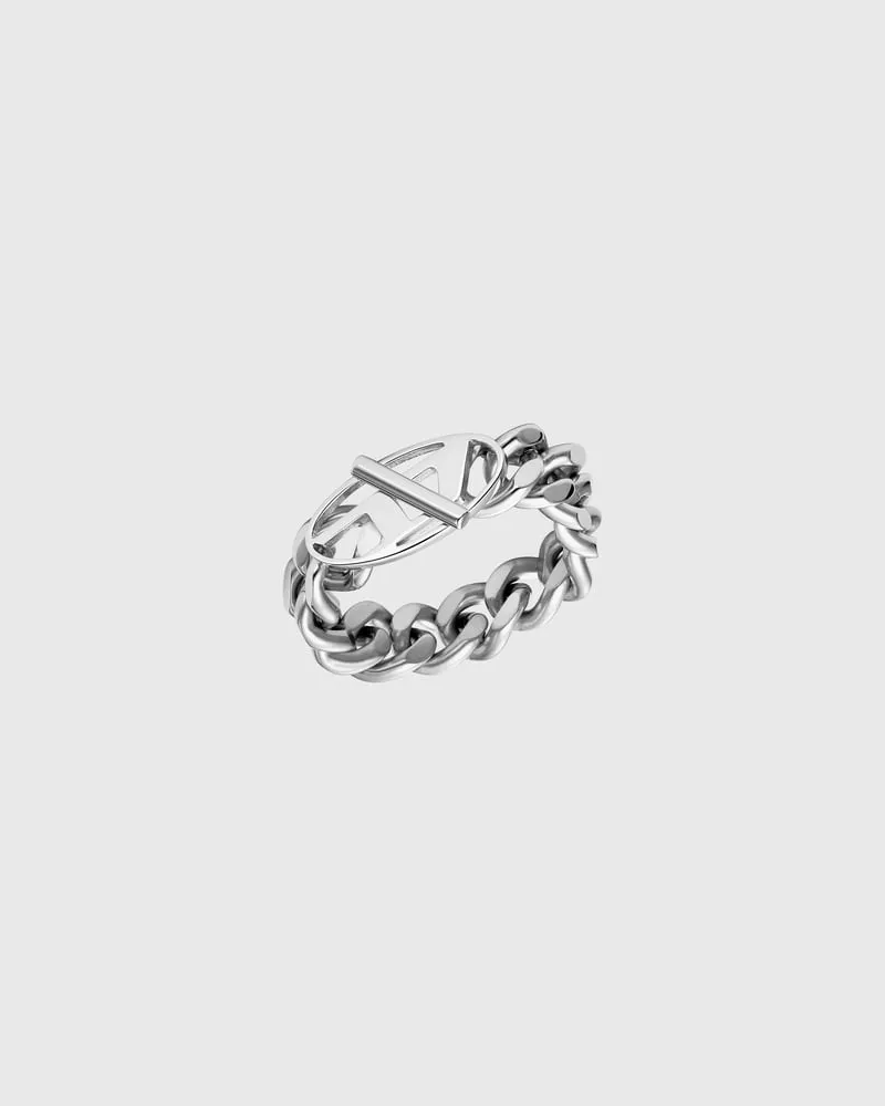 Diesel Softer Kettenring aus Edelstahl - Ringe - Unisex - Silber Silber