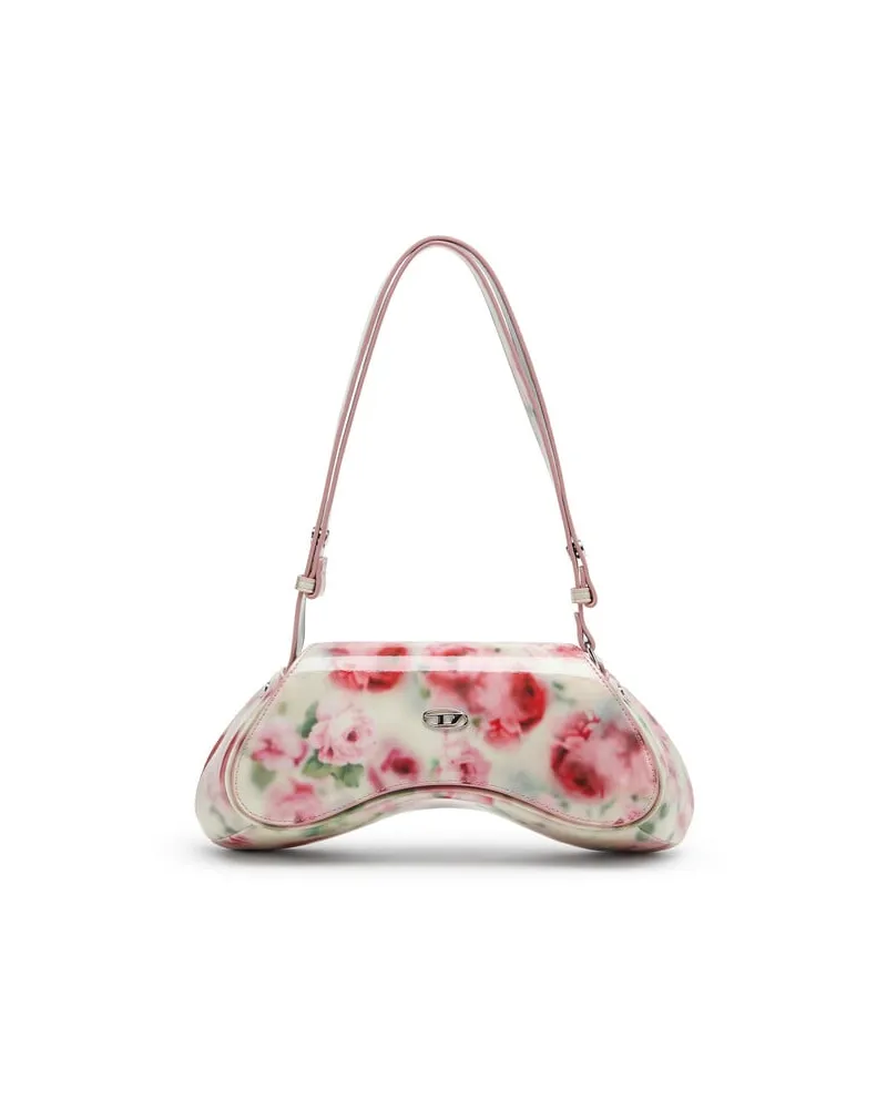 Diesel Play-Schultertasche mit glänzendem Print - Schultertaschen - Damen - Bunt Bunt