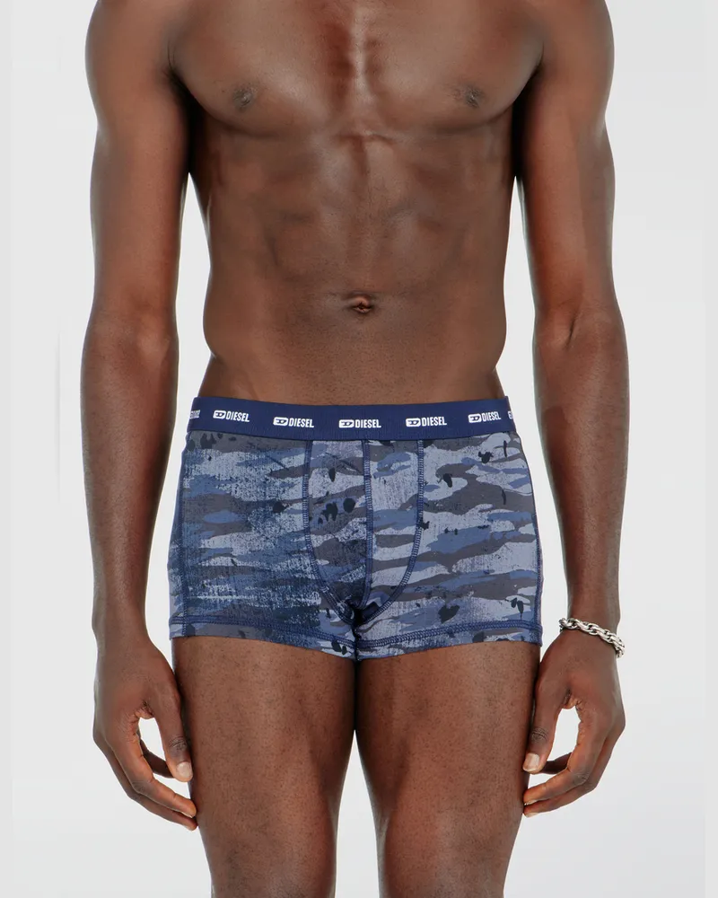 Diesel Einfarbige und Camouflage Retropants im Dreierpack - Boxershorts - Herren - Blau Blau