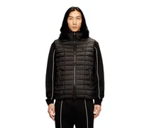 Pufferweste mit Kapuze aus leichtem Nylon - Winterjacken - Herren - Schwarz