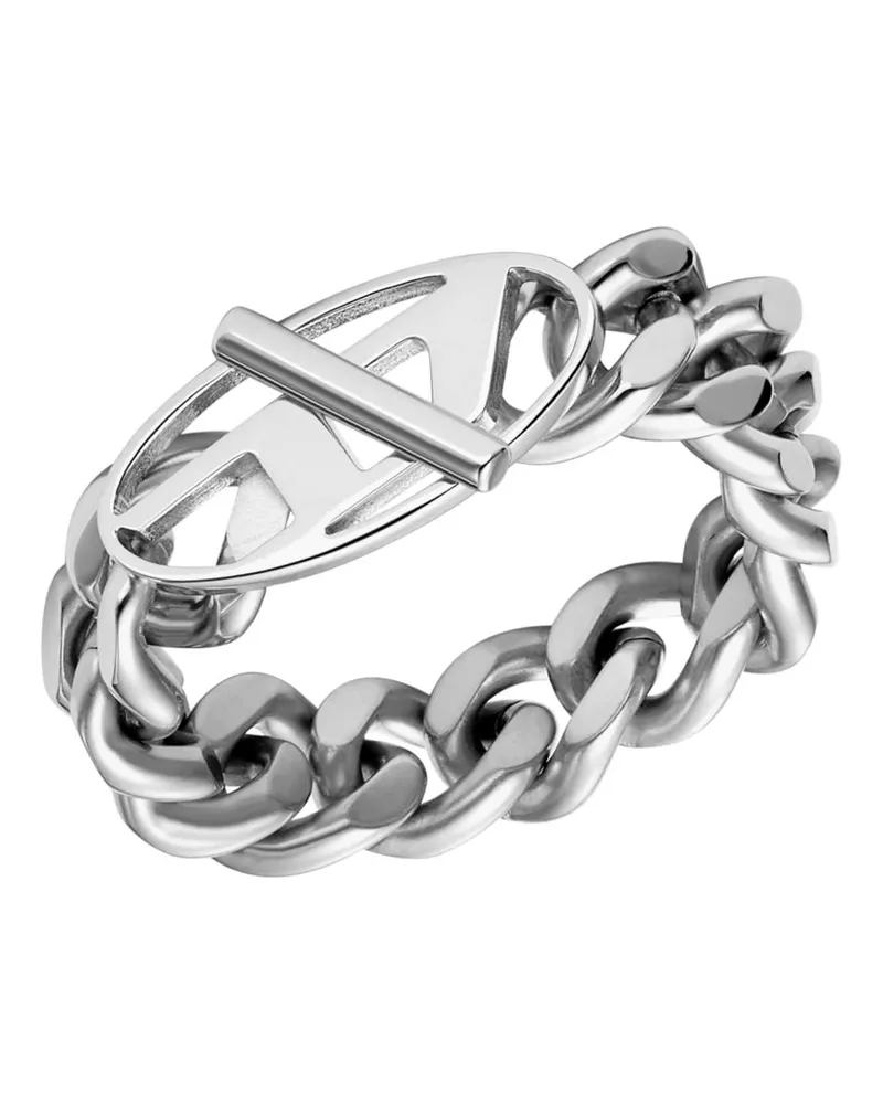 Diesel Softer Kettenring aus Edelstahl - Ringe - Unisex - Silber Silber