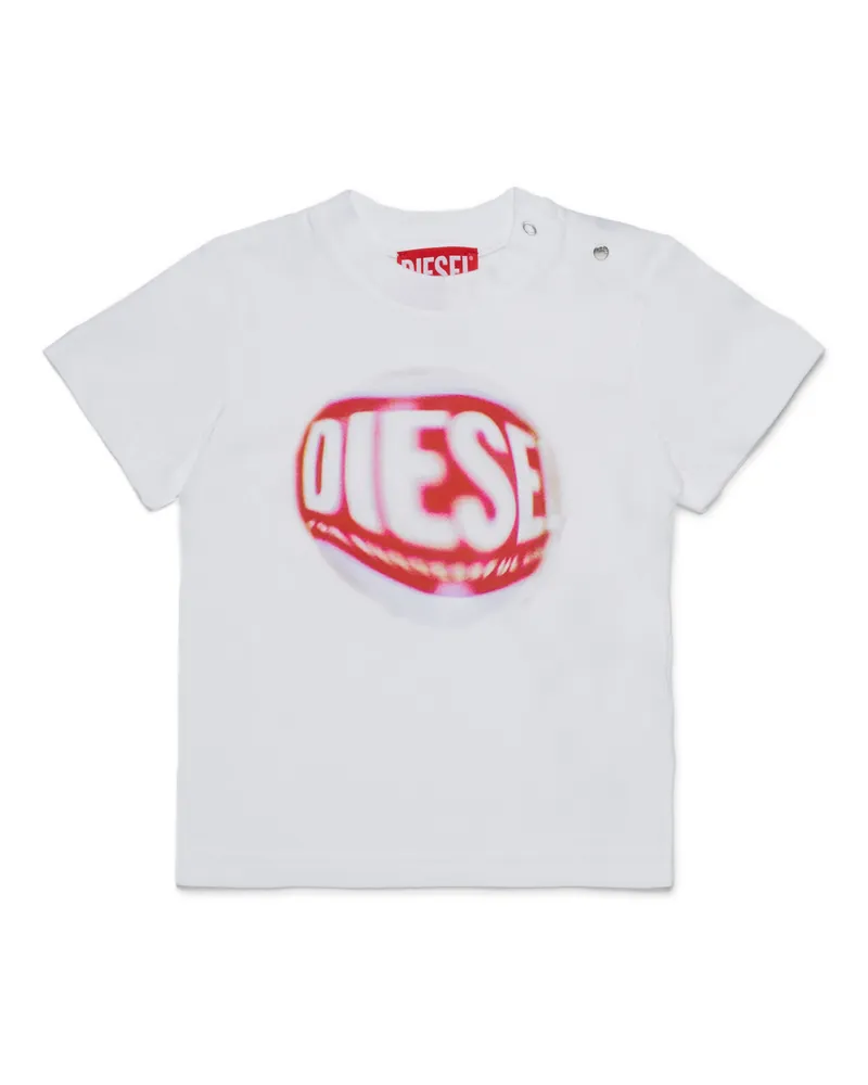 Diesel Baumwoll-T-Shirt - T-Shirts und Tops - Unisex - Weiss Weiss