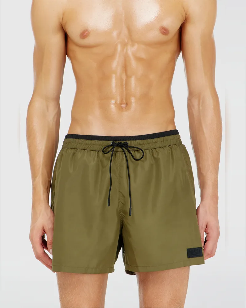 Diesel Badeshorts mit kontrastierendem Bundabschluss - Badeshorts - Herren - Grün Grün