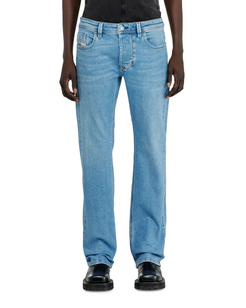 Diesel Regular Jeans Low Waist 1985 Larkee, Hellblau, Knopfverschluss Blau