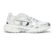 S-Pro-V-Dense-Sneakers aus Metallic-Mesh mit Oval D-Logo - Sneakers - Damen - Weiss