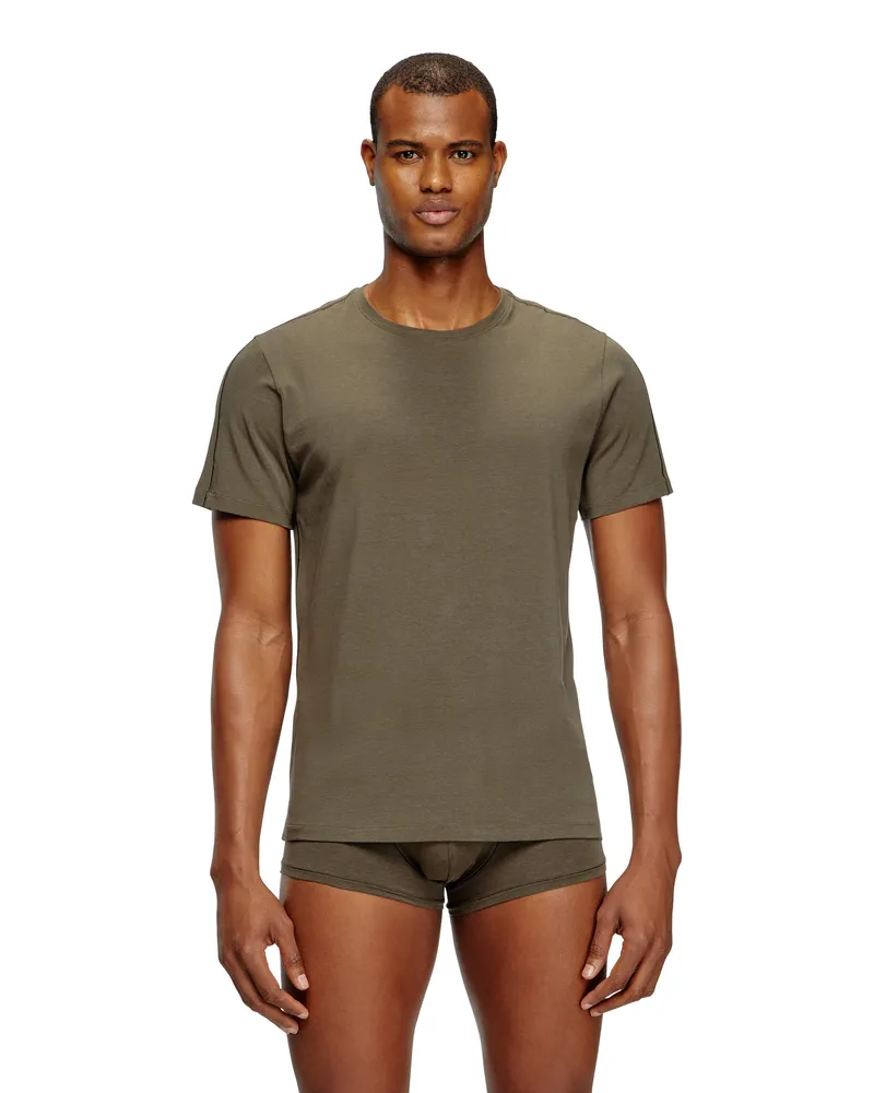 Diesel T-Shirt aus fließendem Jersey im Zweierpack - Oberteile - Herren - Bunt Bunt