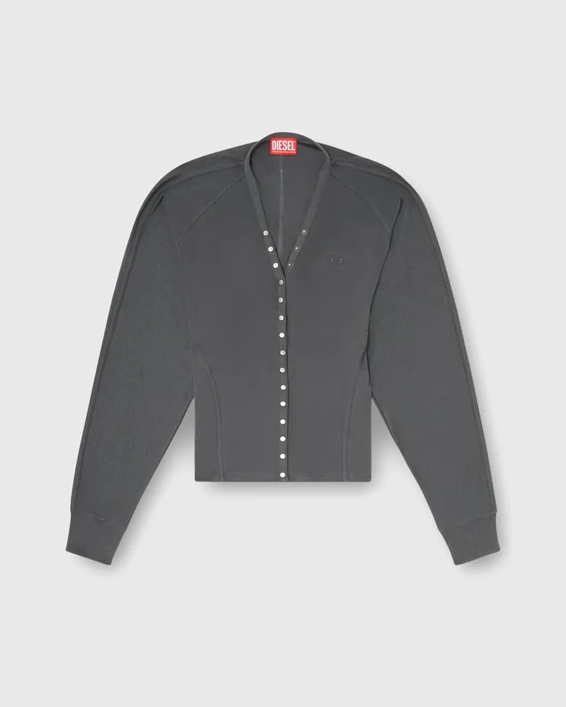 Diesel Cardigan-Top aus Tencel-Mix mit Fledermausärmeln - Oberteile - Damen - Grau Grau