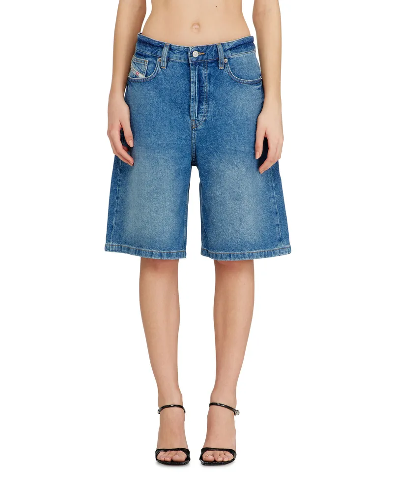 Diesel Shorts aus clean-gewaschenem Denim - Kurze Hosen - Damen - Blau Blau