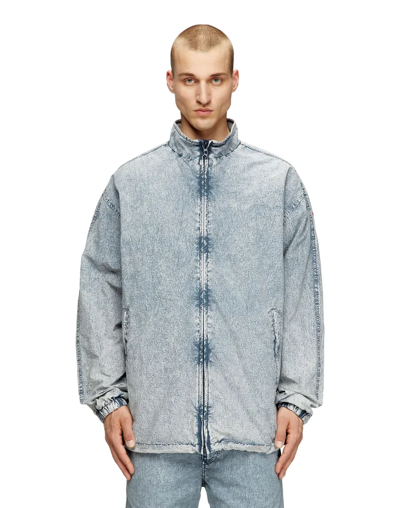 Diesel Jacke aus recyceltem Nylon-Taslan - Jacken - Herren - Blau Blau