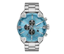 Spiked Chronograph Edelstahl - Uhren - Herren - Silber