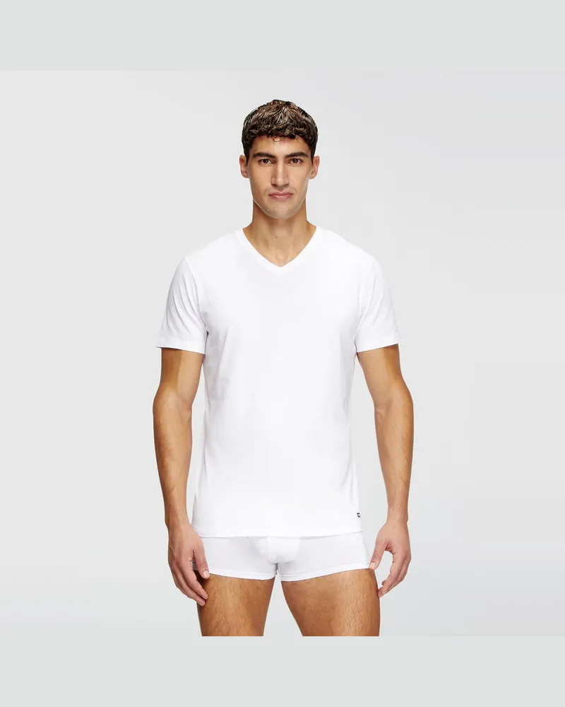 Diesel T-Shirts mit V-Ausschnitt im Dreierpack - Oberteile - Herren - Weiss Weiss