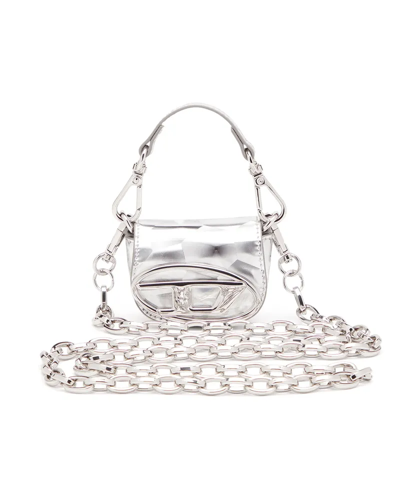 Diesel Kultiger Mikro-Taschenanhänger in Hochglanz-Optik - Schmuck und Gadgets - Silber