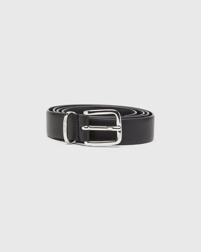 Diesel 2.5 cm Ledergürtel - Gürtel - Damen - Schwarz Schwarz