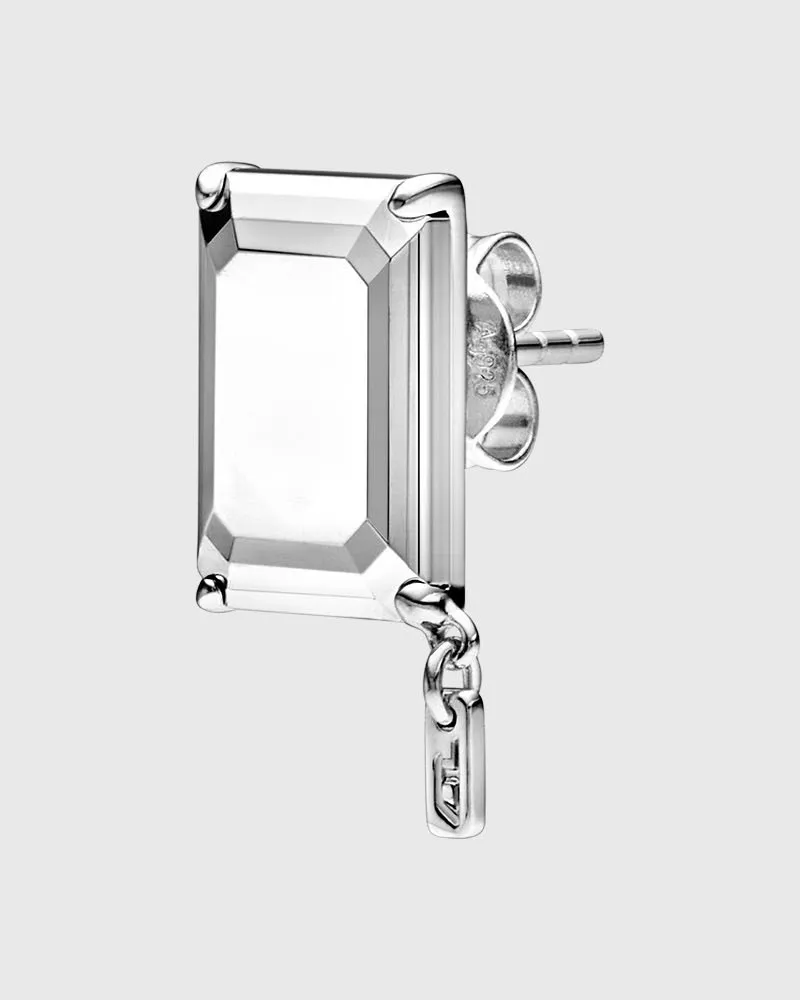 Diesel Ohrstecker aus Sterlingsilber - Ohrringe - Unisex - Silber Silber