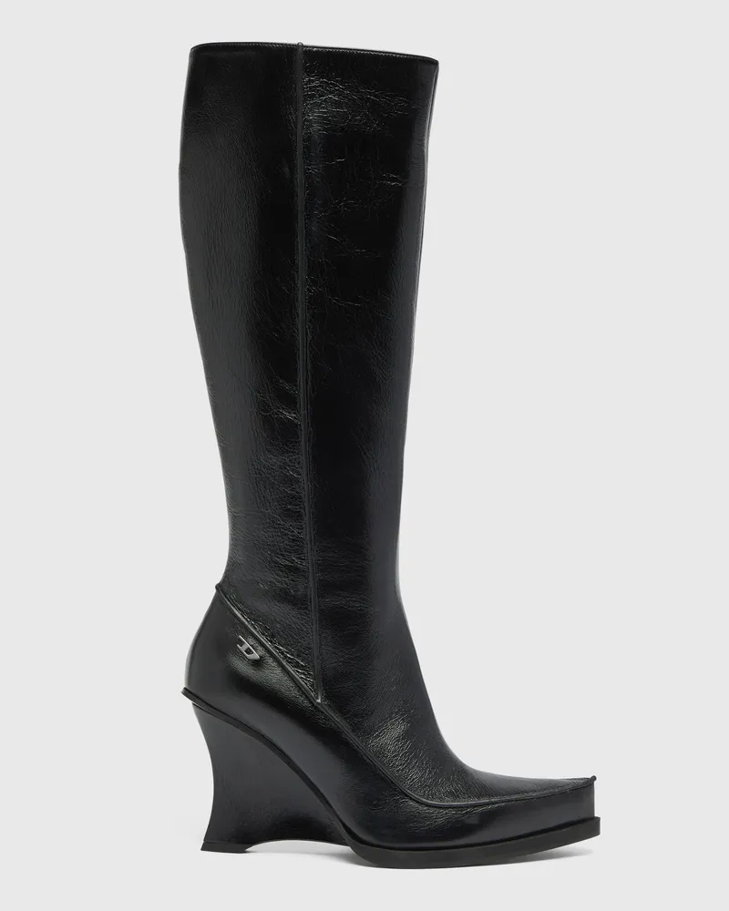 Diesel D-Lucette-Kniehohe Stiefel aus Leder - Stiefel - Damen 