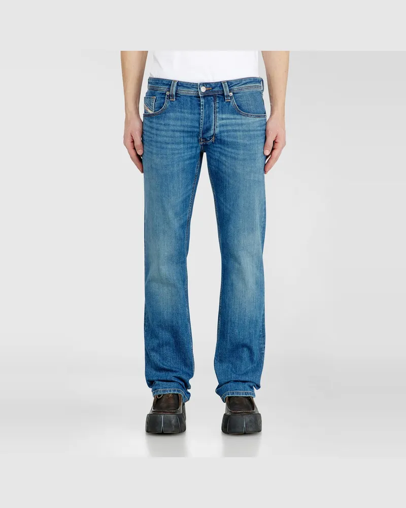 Diesel Regular Jeans Low Waist 1985 Larkee, Hellblau, Knopfverschluss Blau