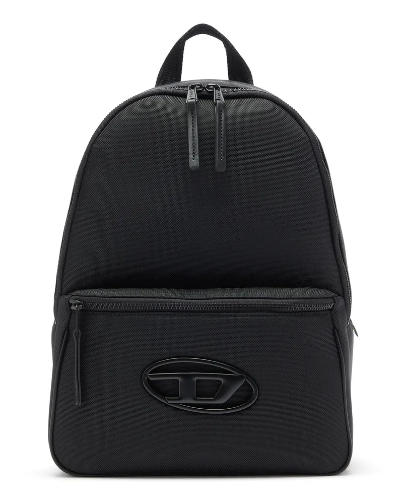 Diesel Holi-D - Rucksack aus Nylon mit Oval D Logo - Rucksäcke - Unisex - Schwarz 