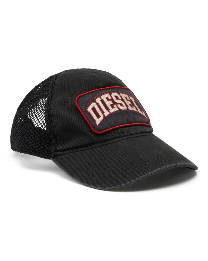 Diesel Basecap mit Fischnetz-Mesh - Hüte - Herren - Schwarz Schwarz