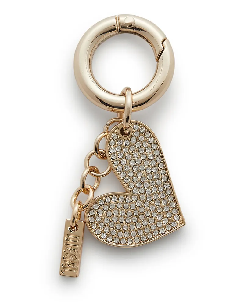 Diesel Metallherz-Anhänger mit Strasssteinen - Charms und Schlüsselanhänger - Damen - Gold Gold