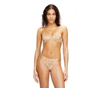 Bügel-BH aus Nylon-Spitze - BHs - Damen - Beige