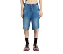 Utility-Jeansshorts im Utility-Stil - Denim Kurze Hose - Herren - Blau