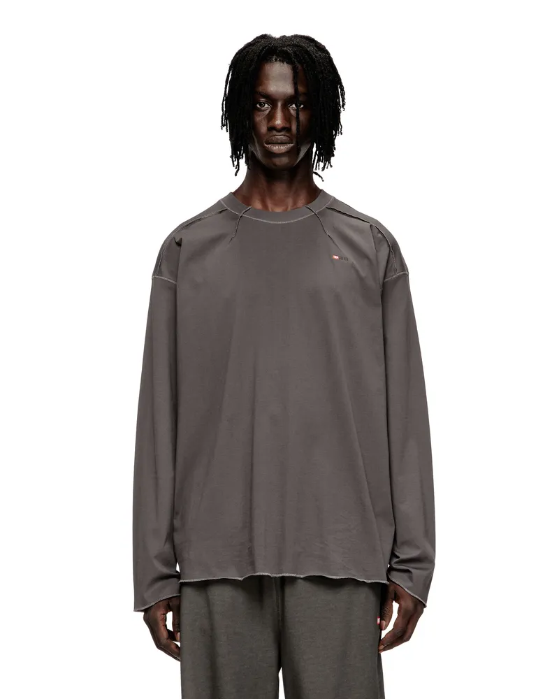 Diesel Baumwoll-T-Shirt - T-Shirts - Herren - Grau Grau